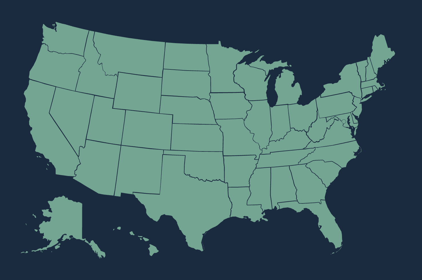 State Data Center Map